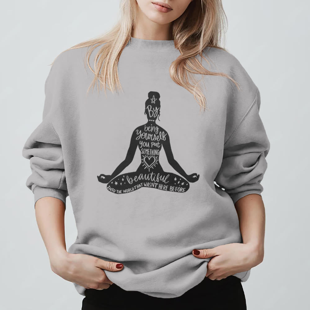 Olivenorma Mindful Balance Yoga Meditation Sweatshirt - image 12