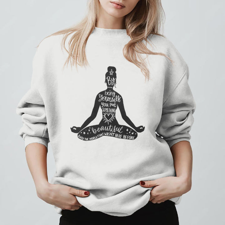 Olivenorma Mindful Balance Yoga Meditation Sweatshirt - image 8