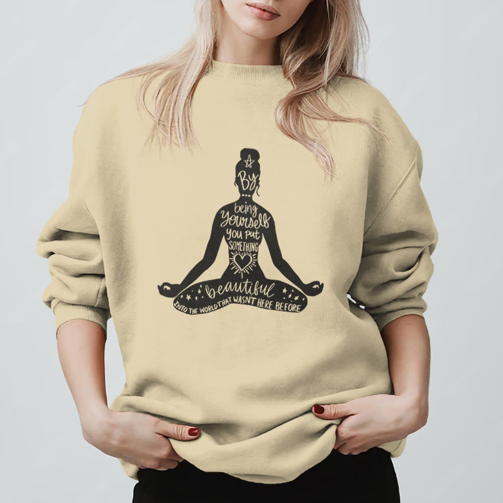 Olivenorma Mindful Balance Yoga Meditation Sweatshirt - image 4