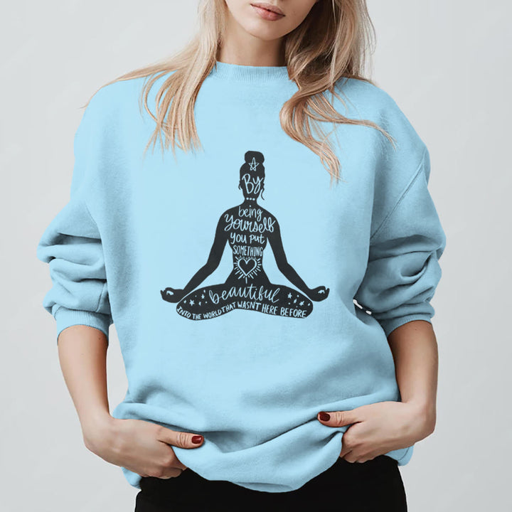 Olivenorma Mindful Balance Yoga Meditation Sweatshirt - image 16