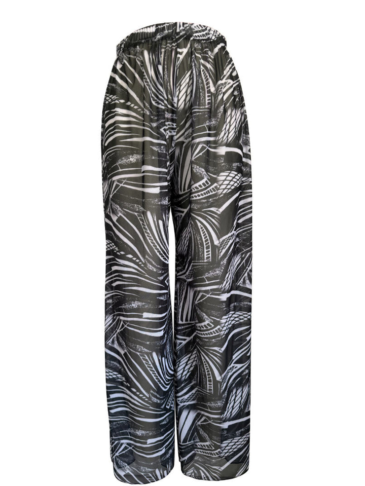 Olivenorma Women's High-Waist Mesh Sun Protection Flowy Wide Leg Pants - Style23 - XL - image 26