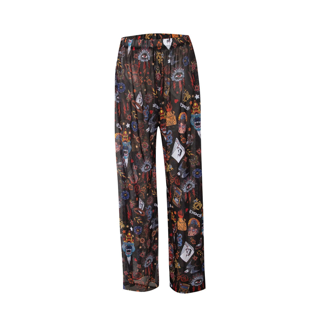 Olivenorma Women's High-Waist Mesh Sun Protection Flowy Wide Leg Pants - Style5 - XL - image 8