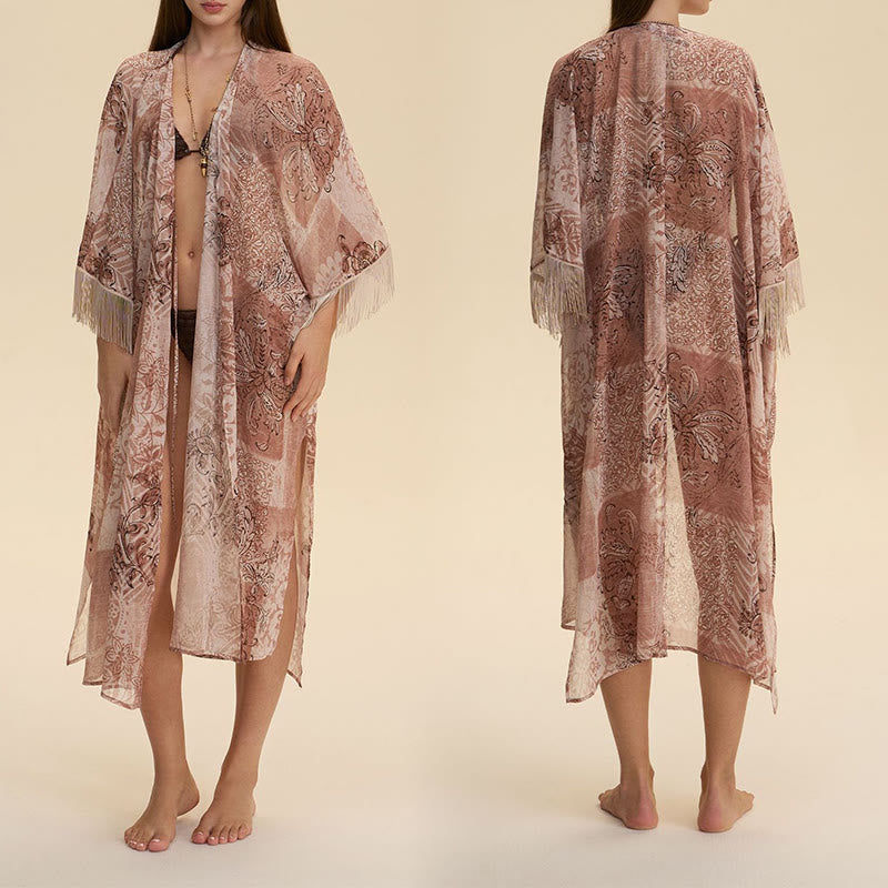 Olivenorma Summer Chiffon Beach Cover-Up Loose Fit Lightweight Women's Cardigan - image 0