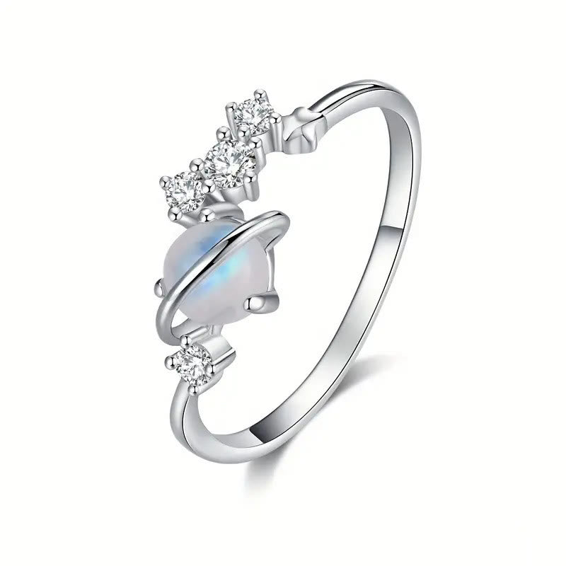 FREE Today: Special Universe Planet Female Moonstone Geometric Ring - image 4
