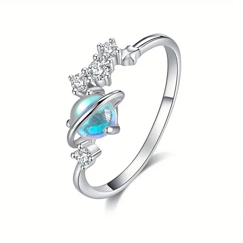 FREE Today: Special Universe Planet Female Moonstone Geometric Ring - image 5