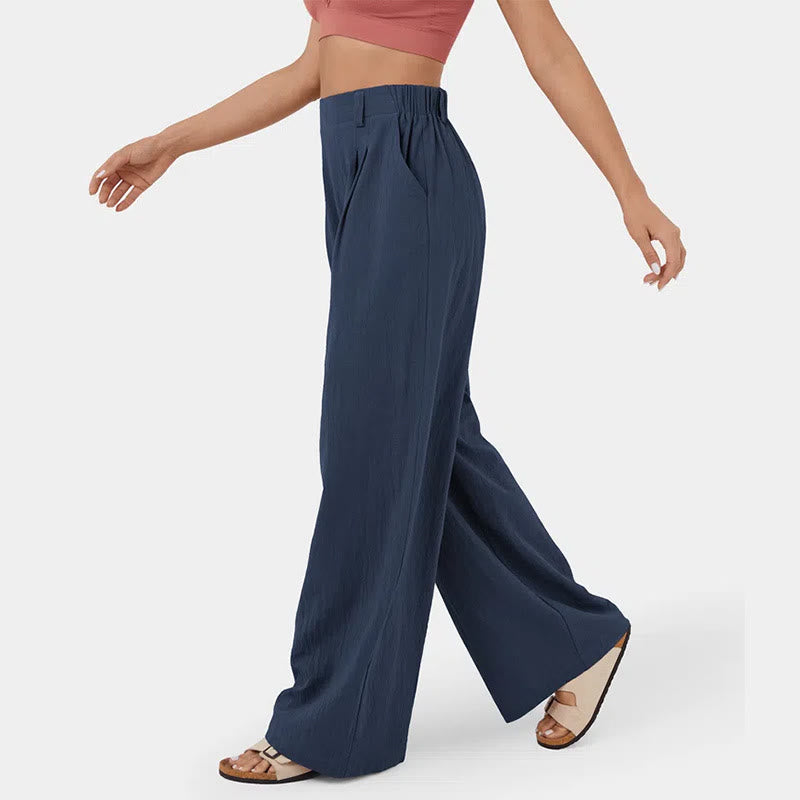 Olivenorma Women's High-Waist Relaxed Wide-Leg Casual Pants - image 3