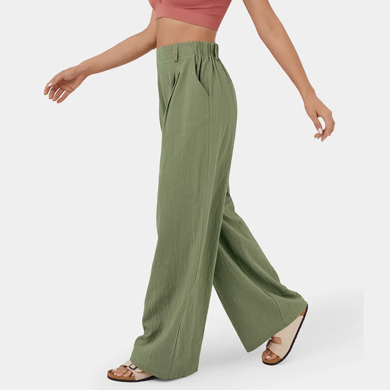 Olivenorma Women's High-Waist Relaxed Wide-Leg Casual Pants - image 9