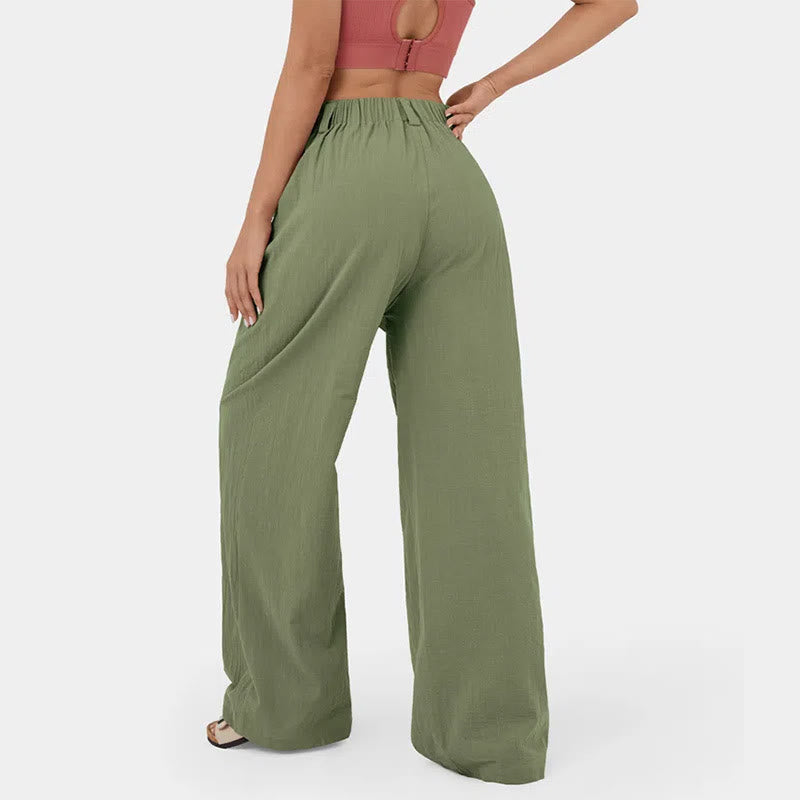 Olivenorma Women's High-Waist Relaxed Wide-Leg Casual Pants - image 8
