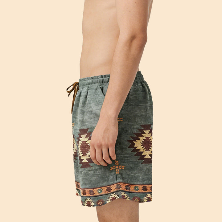 Olivenorma Men's Summer Beach Loose Fit Straight Casual Breathable Short Pants - image 3