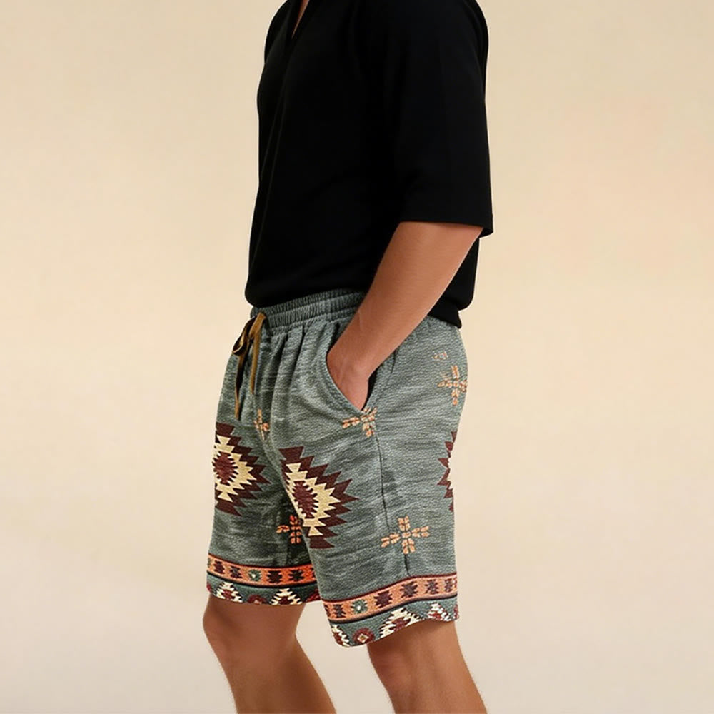 Olivenorma Men's Summer Beach Loose Fit Straight Casual Breathable Short Pants - image 7