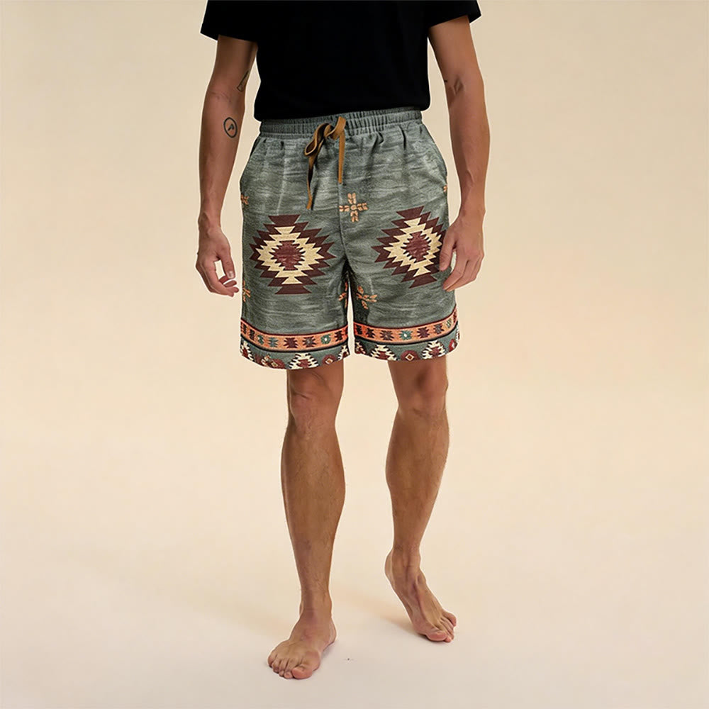 Olivenorma Men's Summer Beach Loose Fit Straight Casual Breathable Short Pants - image 6