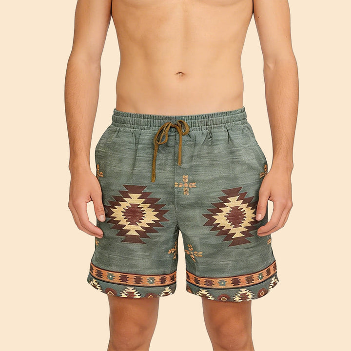 Olivenorma Men's Summer Beach Loose Fit Straight Casual Breathable Short Pants - image 0