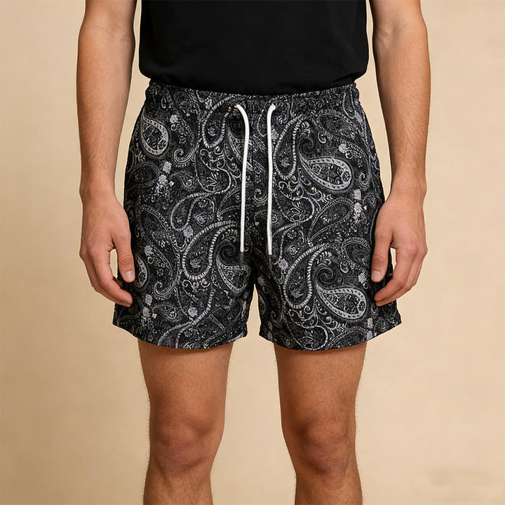 Olivenorma Paisley Mesh Quick-Dry Oversized Basketball Summer Pants - image 0
