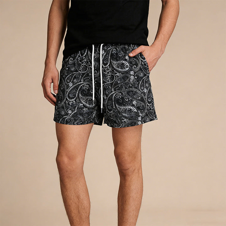 Olivenorma Paisley Mesh Quick-Dry Oversized Basketball Summer Pants - image 2