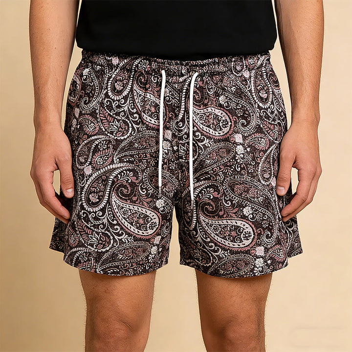 Olivenorma Paisley Mesh Quick-Dry Oversized Basketball Summer Pants - image 6