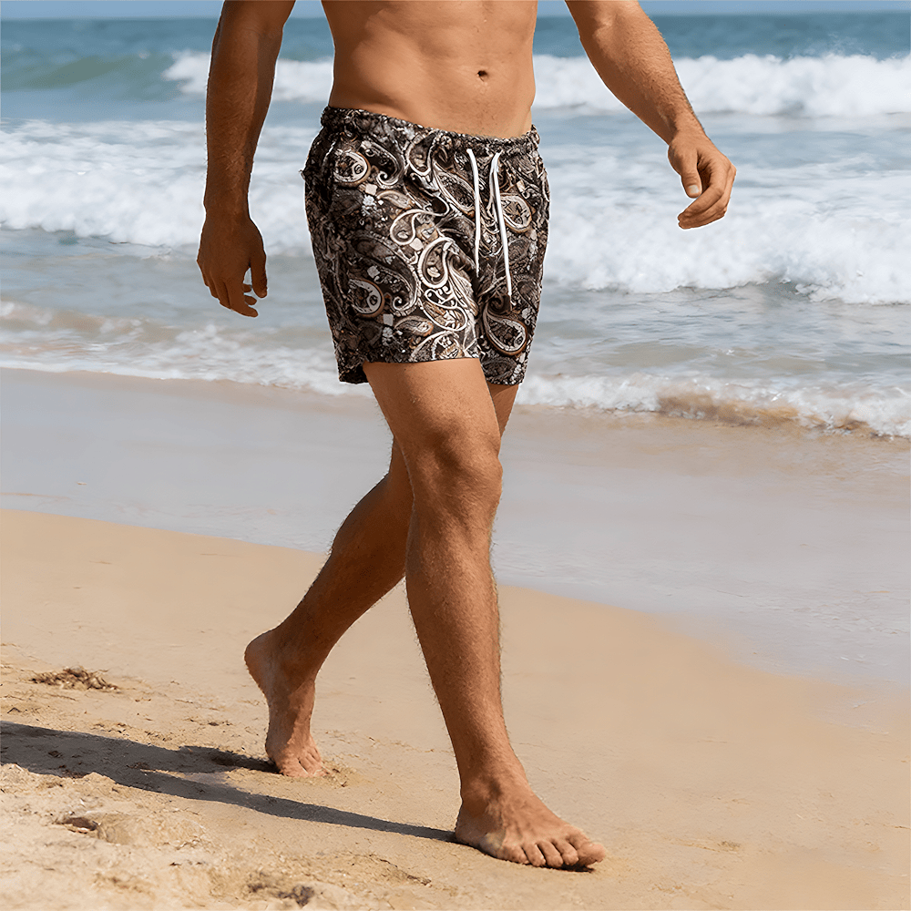 Olivenorma Paisley Mesh Quick-Dry Oversized Basketball Summer Pants - image 9