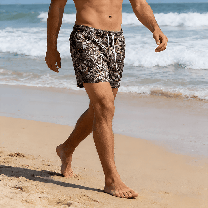 Olivenorma Paisley Mesh Quick-Dry Oversized Basketball Summer Pants - image 9