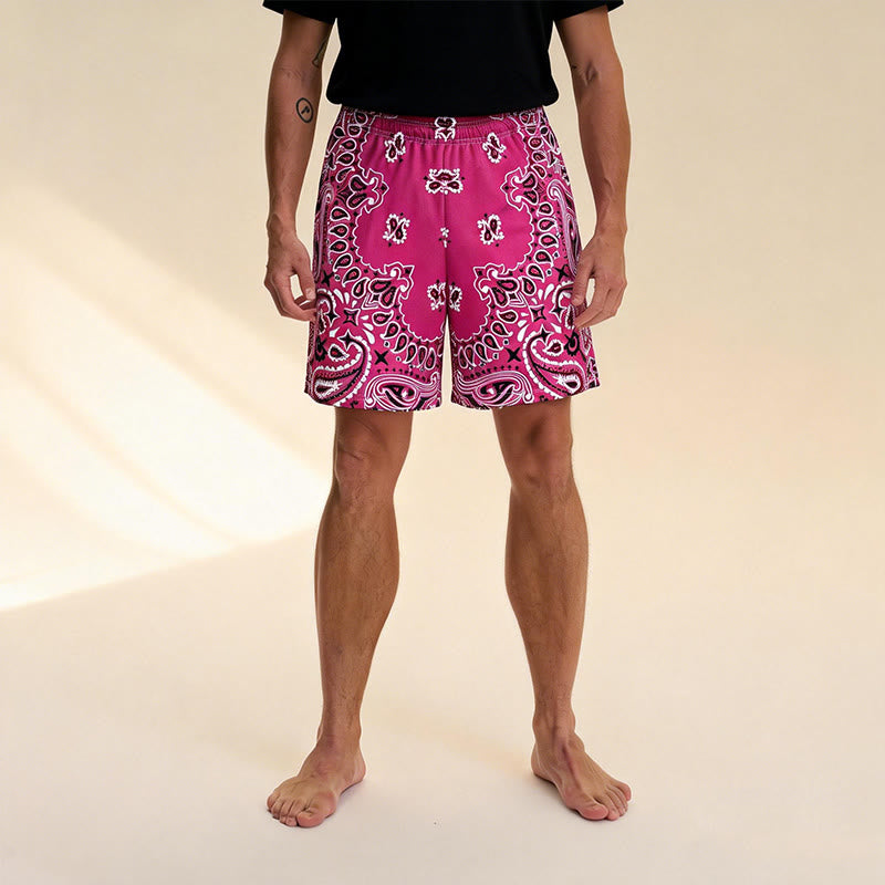 Olivenorma Men's Trendy Summer Printed Athletic Fitness Basketball Running Shorts Pants - image 16