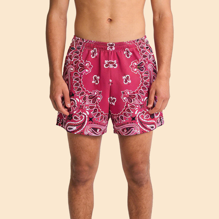 Olivenorma Men's Trendy Summer Printed Athletic Fitness Basketball Running Shorts Pants - image 6