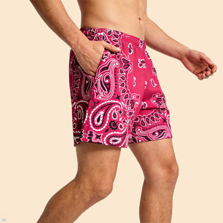 Olivenorma Men's Trendy Summer Printed Athletic Fitness Basketball Running Shorts Pants - image 7