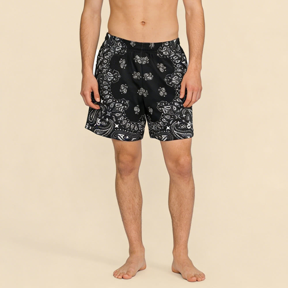 Olivenorma Men's Trendy Summer Printed Athletic Fitness Basketball Running Shorts Pants - image 23