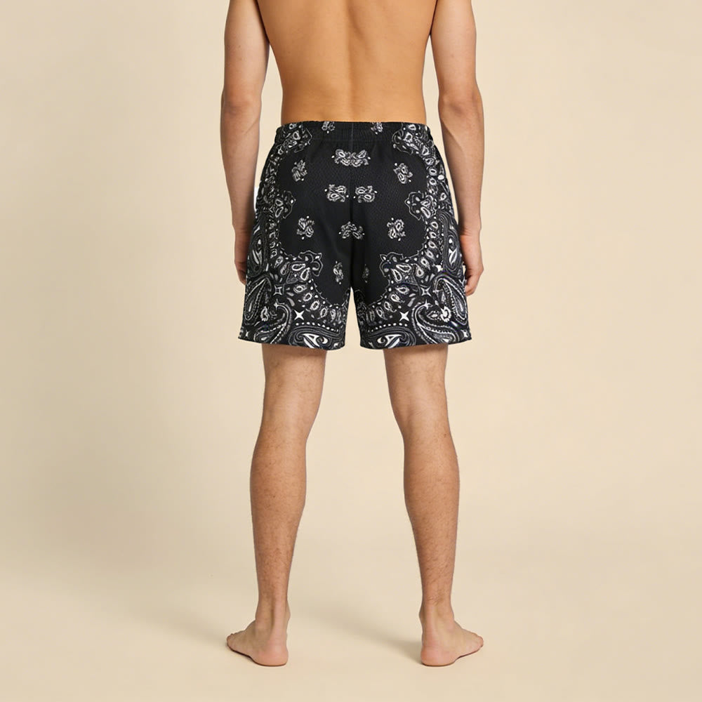 Olivenorma Men's Trendy Summer Printed Athletic Fitness Basketball Running Shorts Pants - image 24