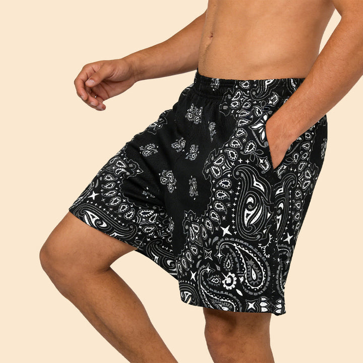 Olivenorma Men's Trendy Summer Printed Athletic Fitness Basketball Running Shorts Pants - image 26