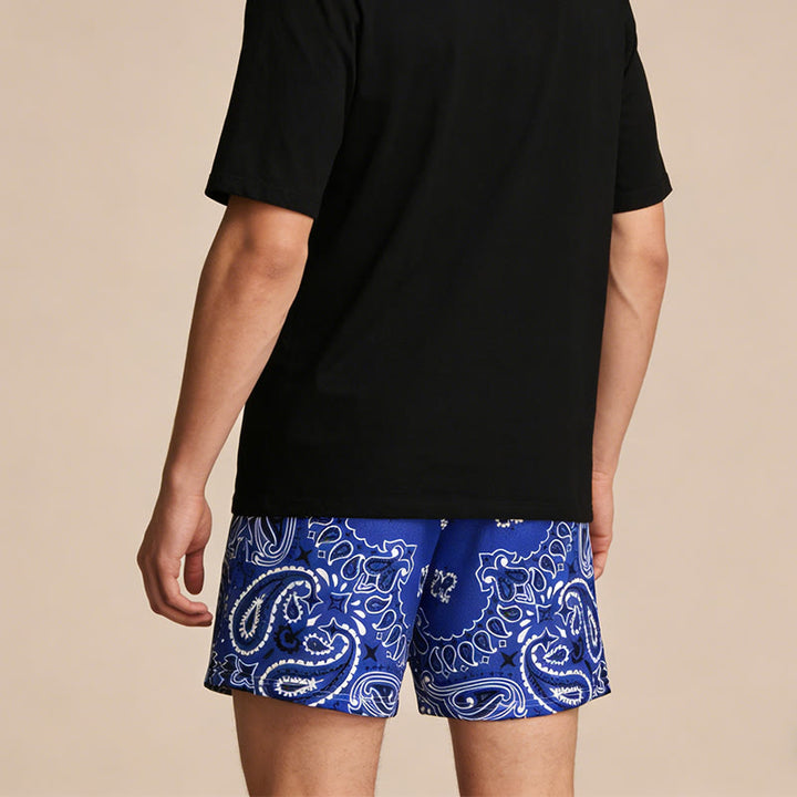 Olivenorma Men's Trendy Summer Printed Athletic Fitness Basketball Running Shorts Pants - image 30