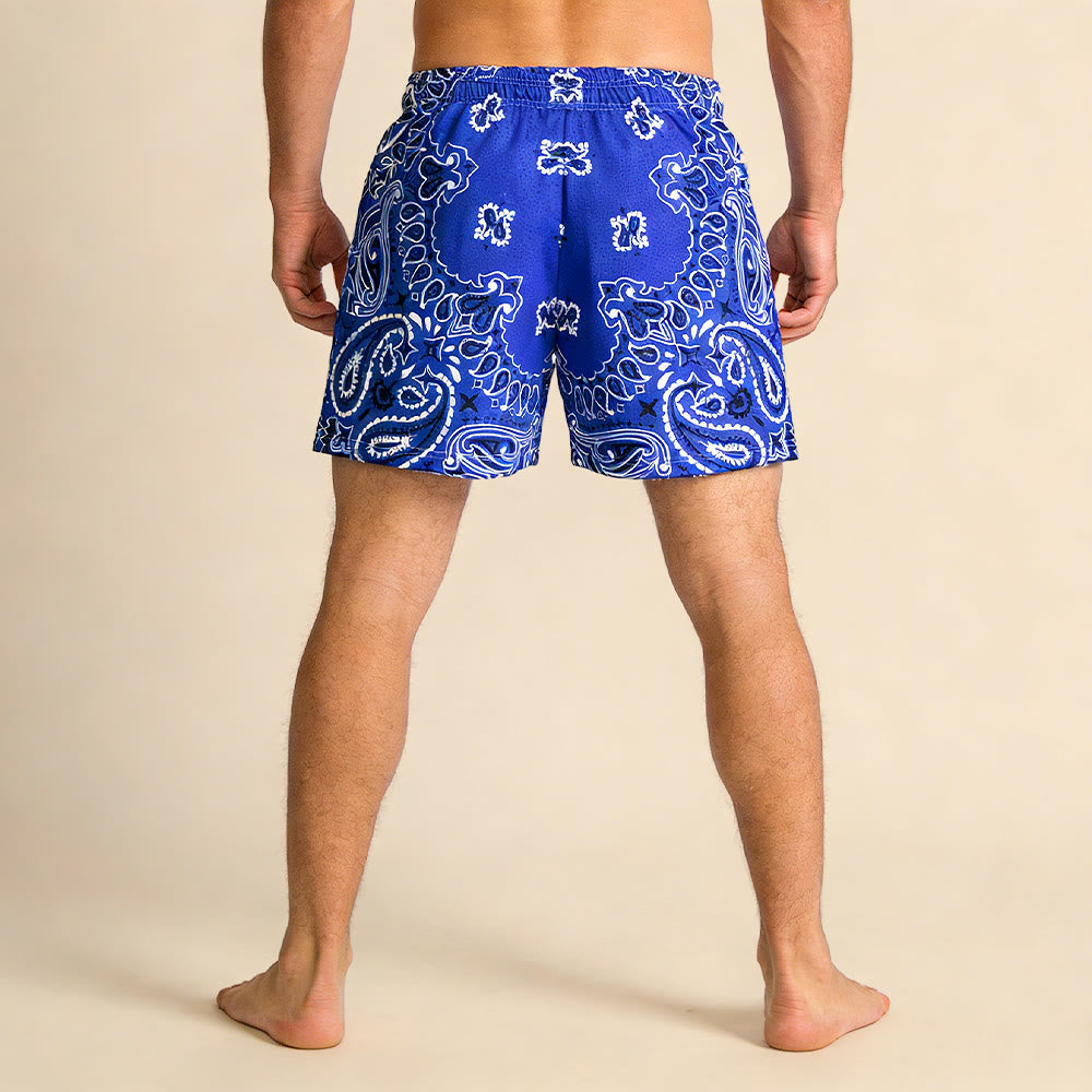 Olivenorma Men's Trendy Summer Printed Athletic Fitness Basketball Running Shorts Pants - image 33