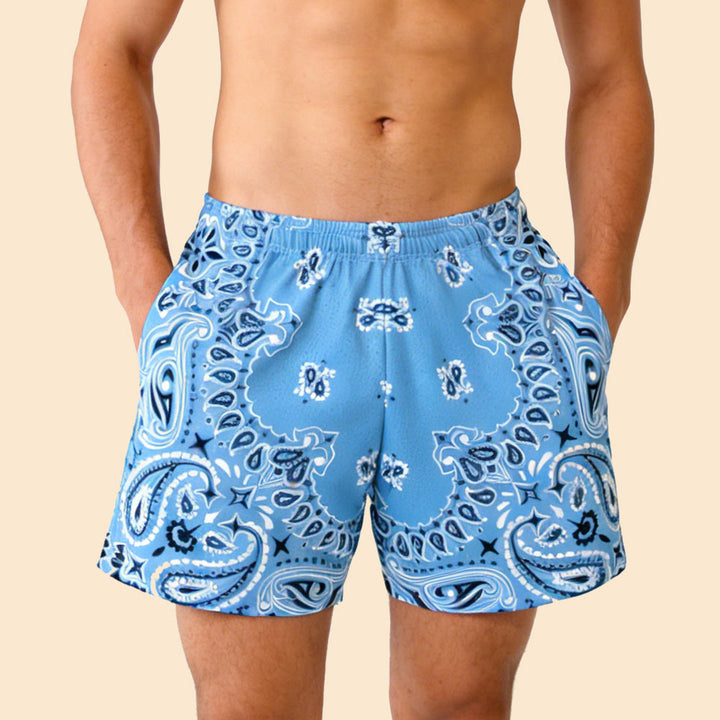 Olivenorma Men's Trendy Summer Printed Athletic Fitness Basketball Running Shorts Pants - image 41