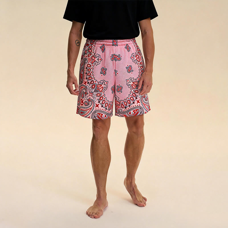 Olivenorma Men's Trendy Summer Printed Athletic Fitness Basketball Running Shorts Pants - image 43