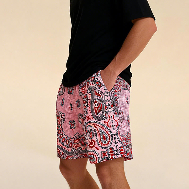 Olivenorma Men's Trendy Summer Printed Athletic Fitness Basketball Running Shorts Pants - image 44