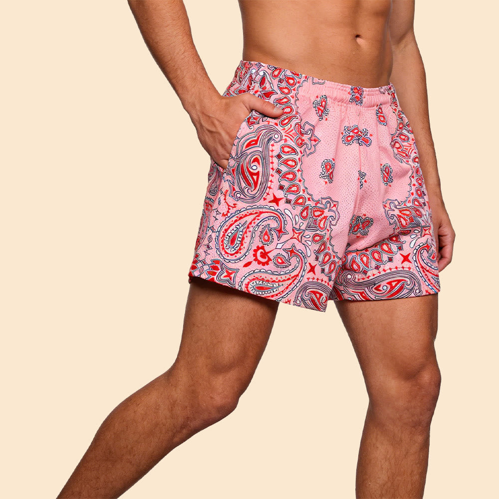 Olivenorma Men's Trendy Summer Printed Athletic Fitness Basketball Running Shorts Pants - image 47