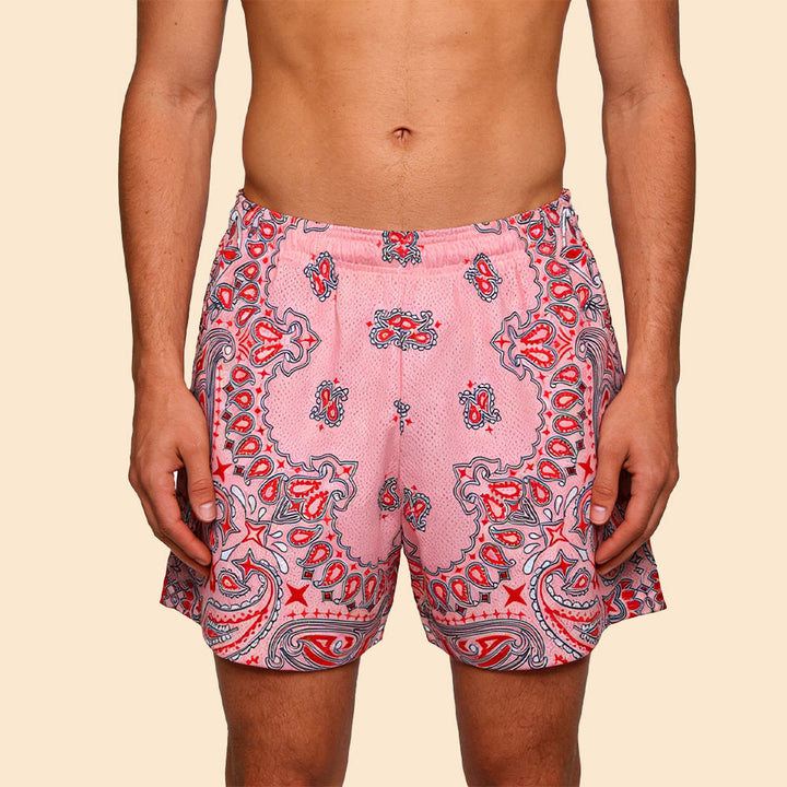 Olivenorma Men's Trendy Summer Printed Athletic Fitness Basketball Running Shorts Pants - image 48