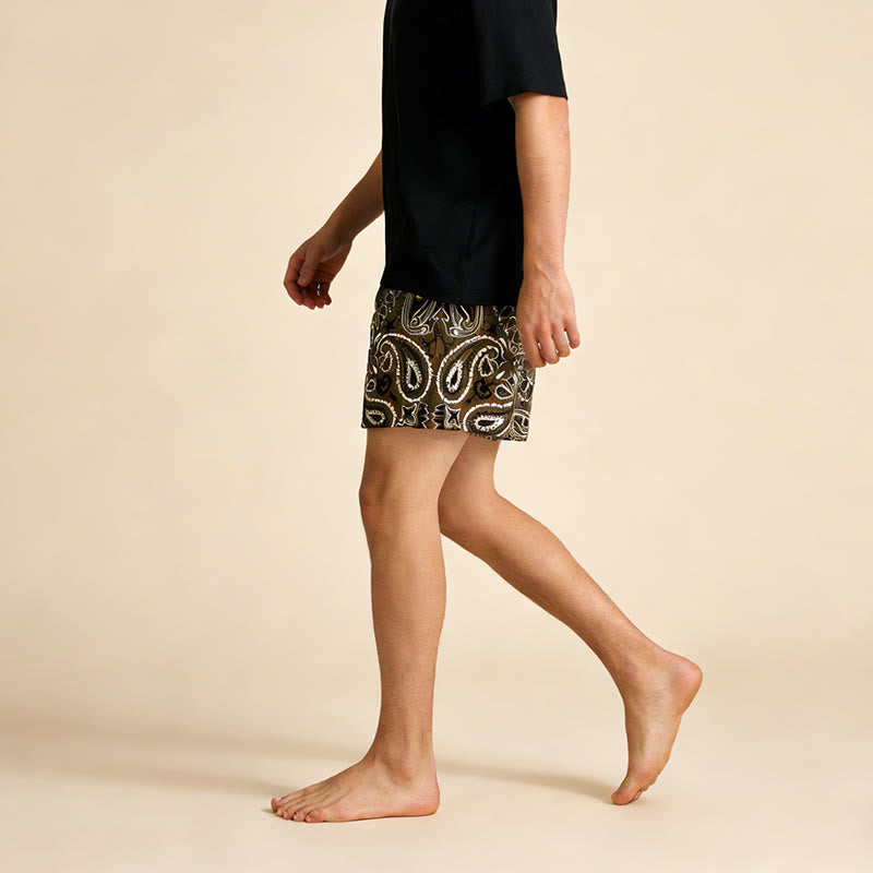 Olivenorma Men's Trendy Summer Printed Athletic Fitness Basketball Running Shorts Pants - image 50