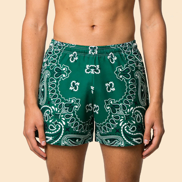 Olivenorma Men's Trendy Summer Printed Athletic Fitness Basketball Running Shorts Pants - image 60