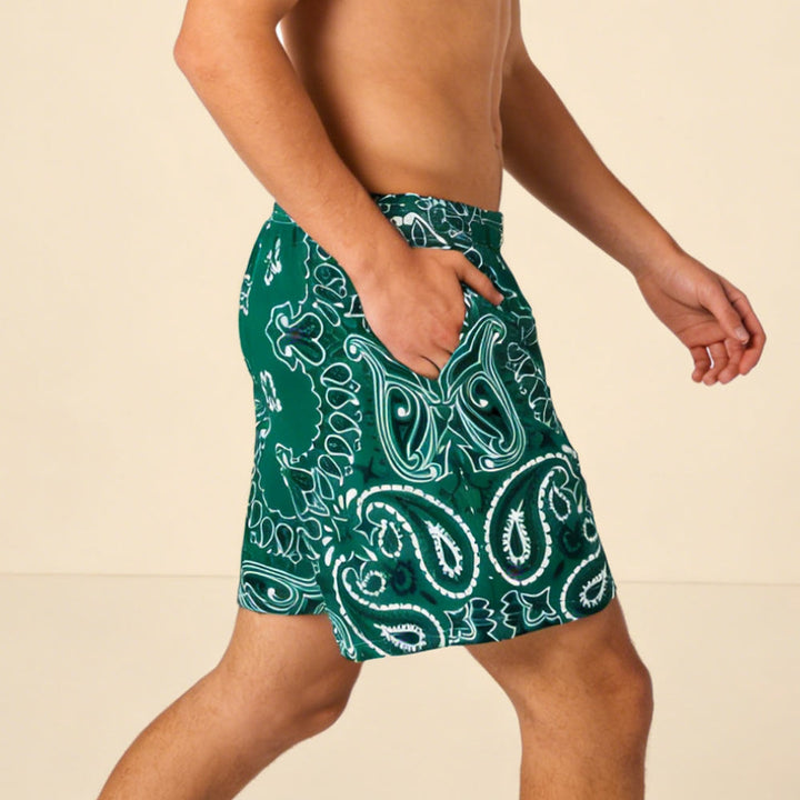 Olivenorma Men's Trendy Summer Printed Athletic Fitness Basketball Running Shorts Pants - image 59