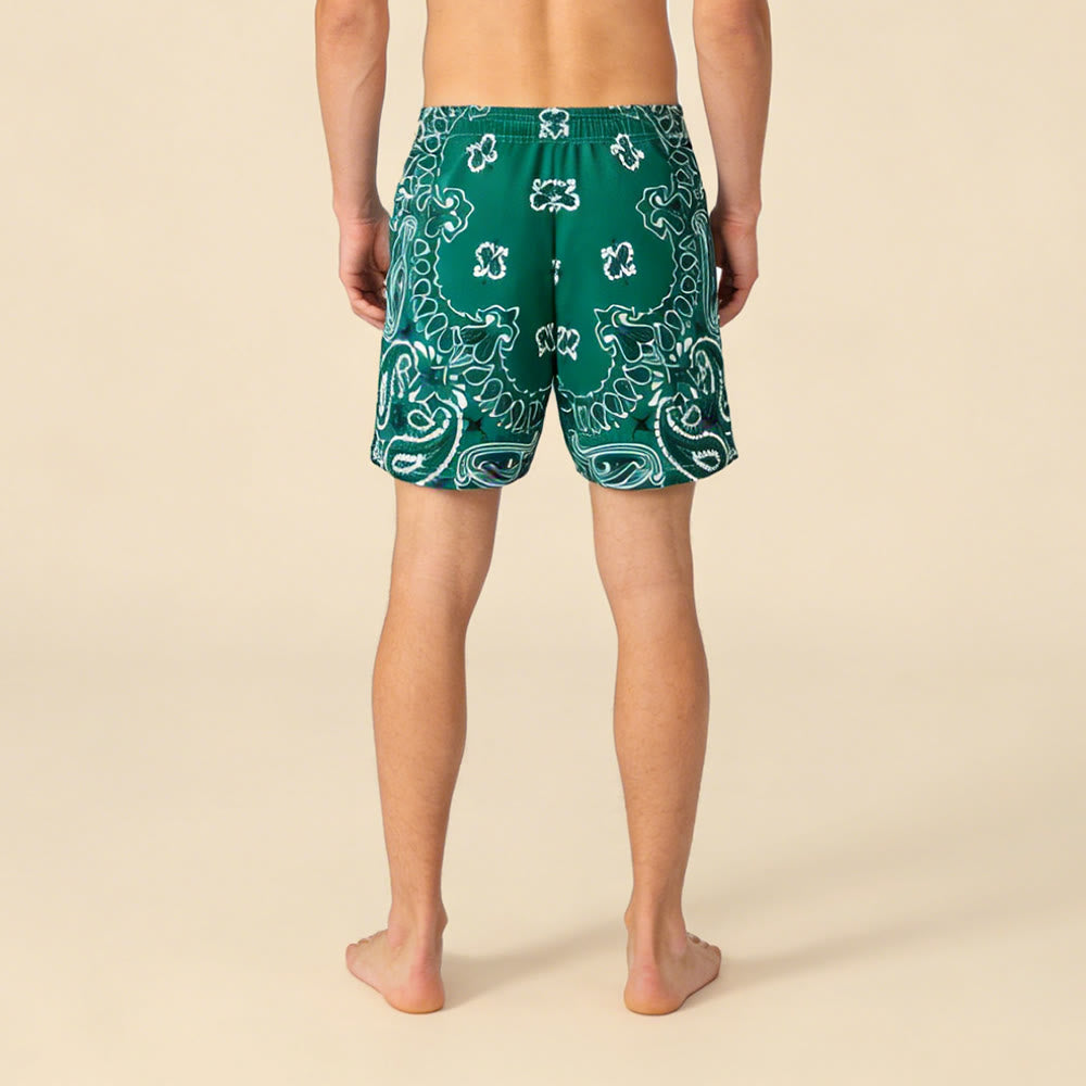 Olivenorma Men's Trendy Summer Printed Athletic Fitness Basketball Running Shorts Pants - image 56