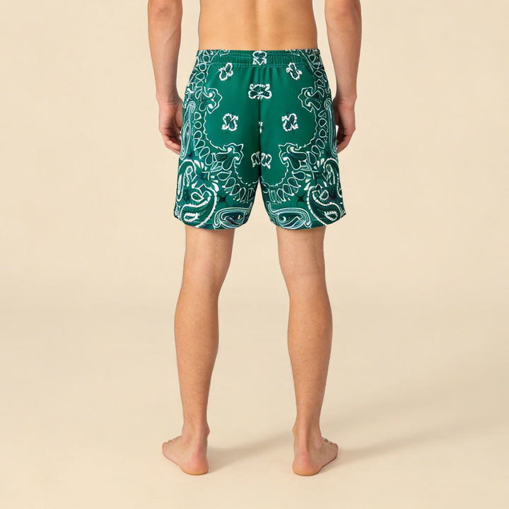 Olivenorma Men's Trendy Summer Printed Athletic Fitness Basketball Running Shorts Pants - image 56