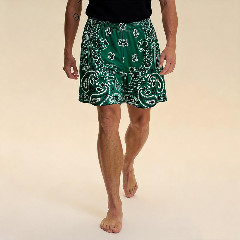 Olivenorma Men's Trendy Summer Printed Athletic Fitness Basketball Running Shorts Pants - image 57