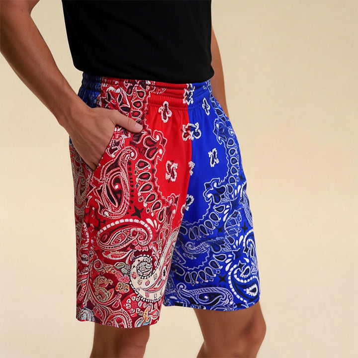 Olivenorma Men's Trendy Summer Printed Athletic Fitness Basketball Running Shorts Pants - image 69