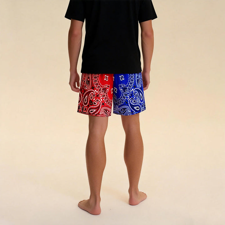 Olivenorma Men's Trendy Summer Printed Athletic Fitness Basketball Running Shorts Pants - image 68