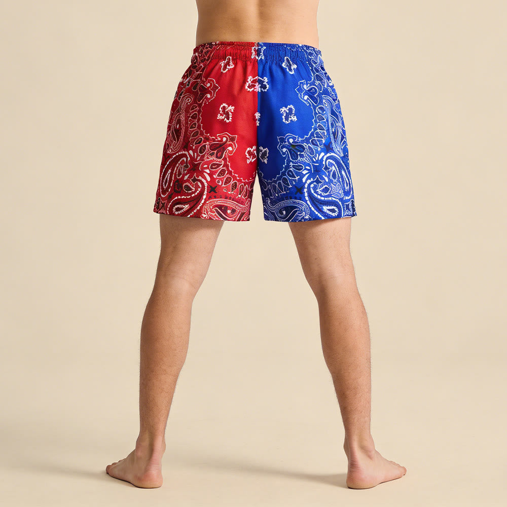 Olivenorma Men's Trendy Summer Printed Athletic Fitness Basketball Running Shorts Pants - image 72