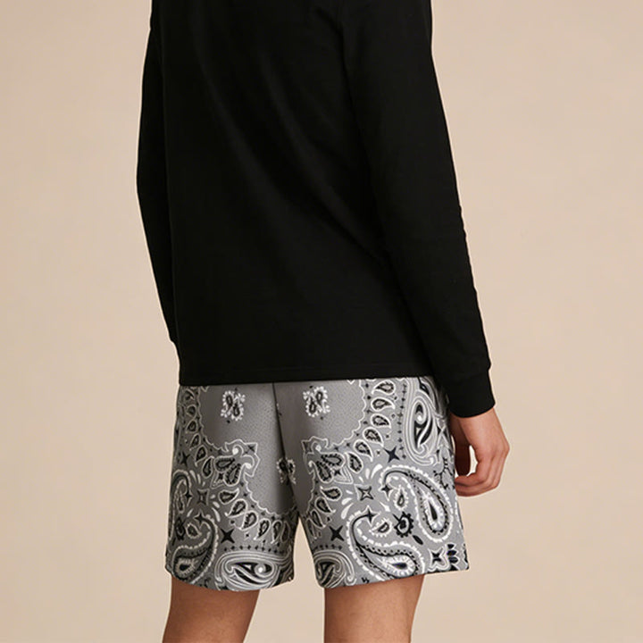 Olivenorma Men's Trendy Summer Printed Athletic Fitness Basketball Running Shorts Pants - image 11