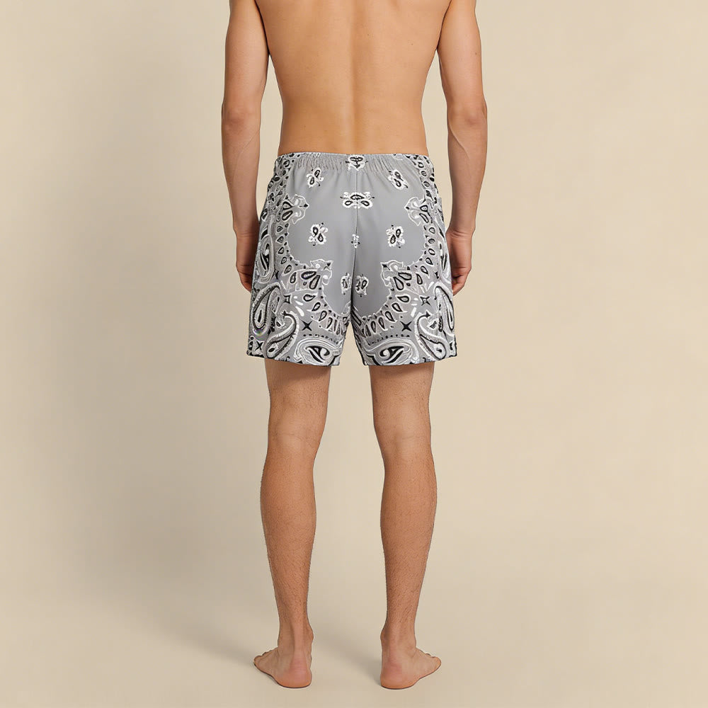 Olivenorma Men's Trendy Summer Printed Athletic Fitness Basketball Running Shorts Pants - image 14