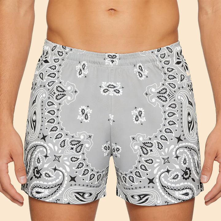 Olivenorma Men's Trendy Summer Printed Athletic Fitness Basketball Running Shorts Pants - image 13