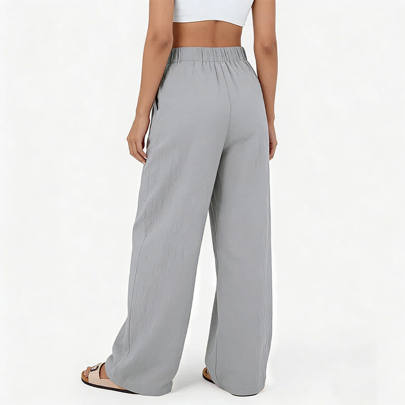 Olivenorma Women's High-Waist Relaxed Wide-Leg Casual Pants - image 21