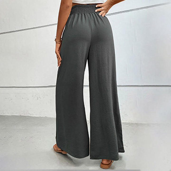 Olivenorma Summer Casual High-Waist Loose Fit Wide-Leg Elastic Waist Pants - image 24
