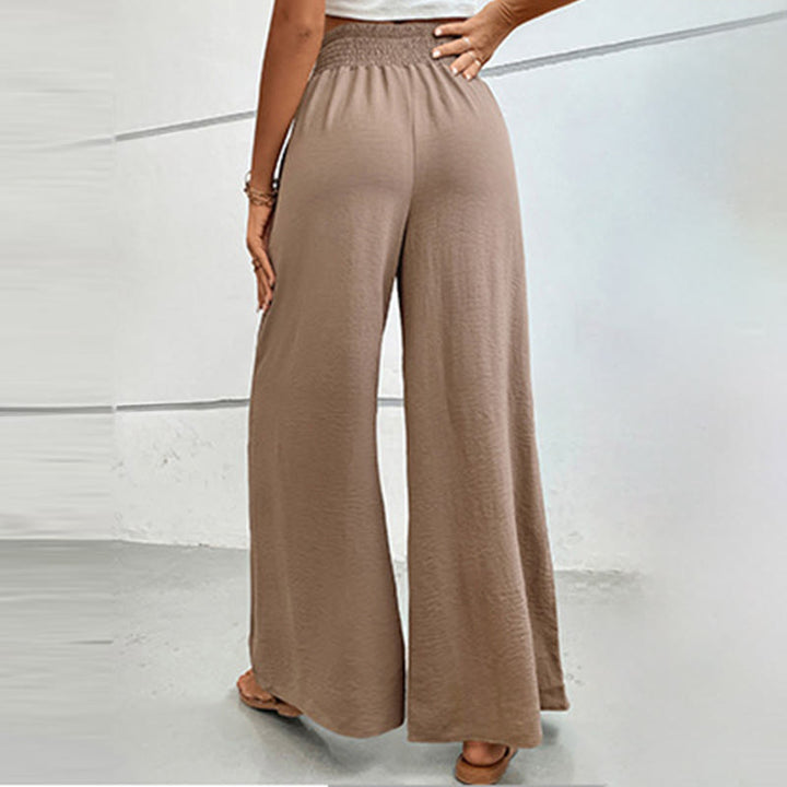 Olivenorma Summer Casual High-Waist Loose Fit Wide-Leg Elastic Waist Pants - image 18