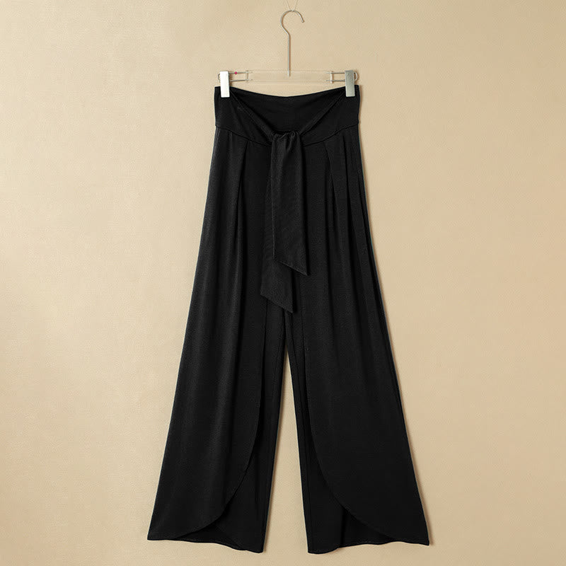 Olivenorma Women's Summer Yoga Wide-Leg Pants - Black - 2XL - image 1